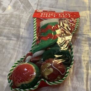 🎄🐕NWT Christmas Stocking With 5 Dog Toys Makes Perfect Gift 🎄🐕